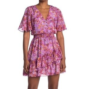 Laundry by Shelli Segal - Womens Smocked Mini Fit & Flare Dress